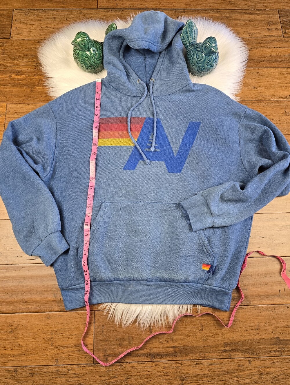 Aviator Nation Vintage Logo Blue Water Hoodie Sweatpants  Set Size Small - Picture 3 of 16